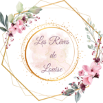 Logo rose en fleurs séchées du site internet les rêves de louise