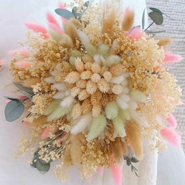 bouquet de fleurs de mariage en fleurs séchées