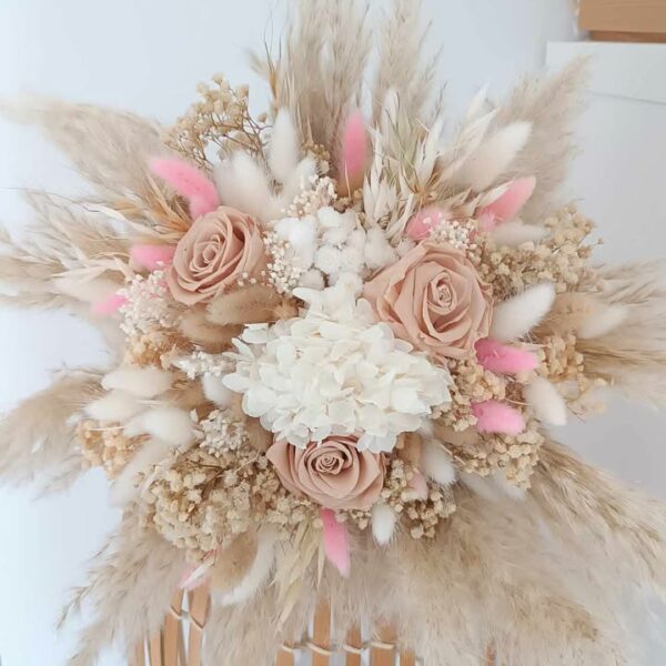 bouquet de fleurs de mariage en fleurs séchées