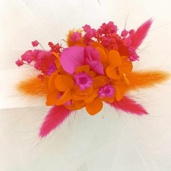bracelet en fleur séchées pour femme mariage et enfant bapteme